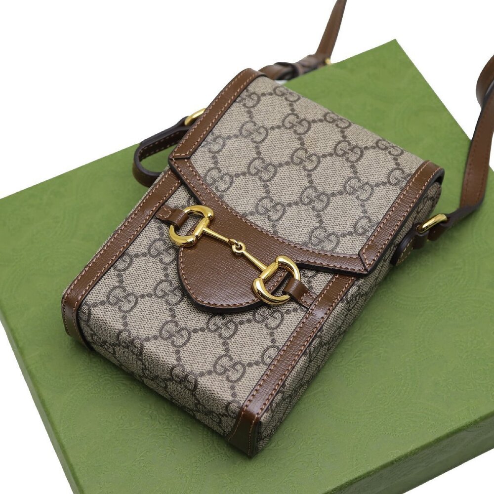 Gucci GG Supreme Horsebit Shoulder Bag Crossbody - Picture 3 of 10